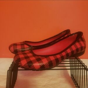 Crocs Brand Buffalo Plaid Mary Janes